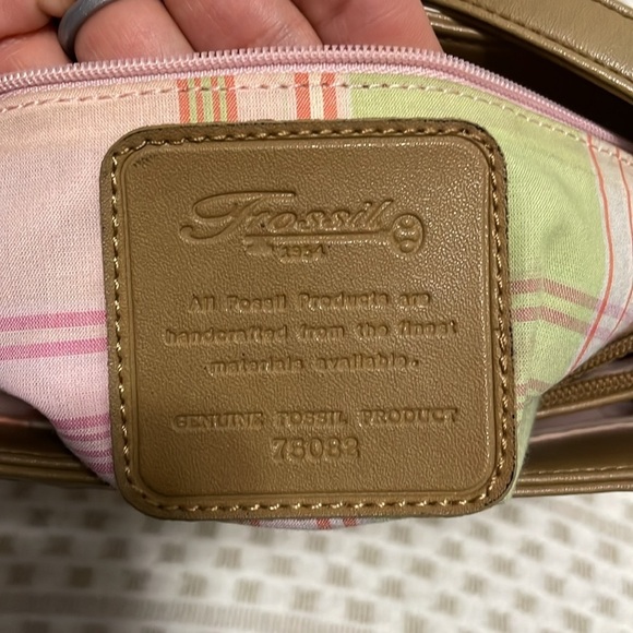 Fossil Woven with Leather Trim Bag - Picture 6 of 15